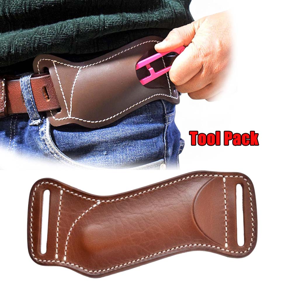 Edc Carry Belt Leather - Sarung Pisau EDC Gantung Pinggang Taktis