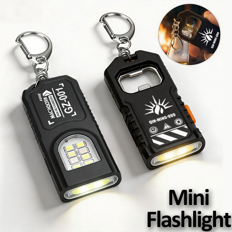 Keychain Flashlight - Senter Gantungan Kunci Multifungsi Senter Mini