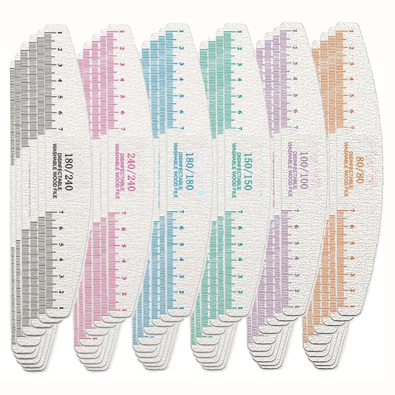 Nail File Titanium - 50/100 Buah Kikir Kuku Cetak Aturan