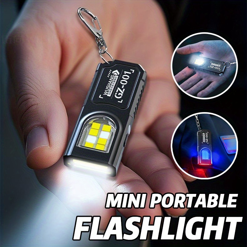 Keychain Flashlight - Senter Gantungan Kunci LED COB Mini