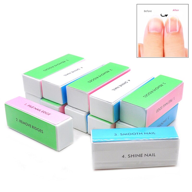 Nail File Titanium - 5 buah/lot blok penyangga kuku 4