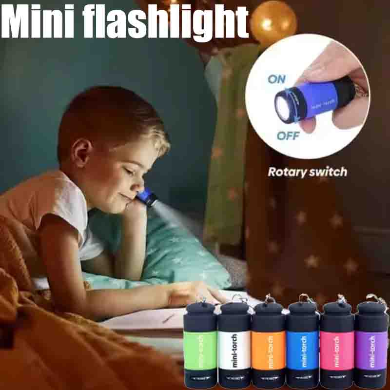 Keychain Flashlight - Senter Mini Camping Isi Ulang USB,