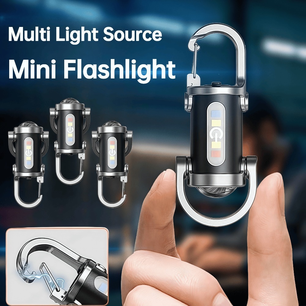 Keychain Flashlight - Lampu Gantungan Kunci Portabel Senter Mini