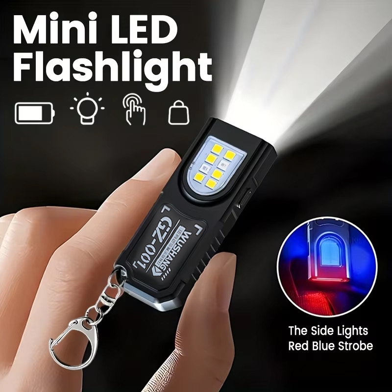 Keychain Flashlight - Senter Gantungan Kunci Multifungsi Senter Mini