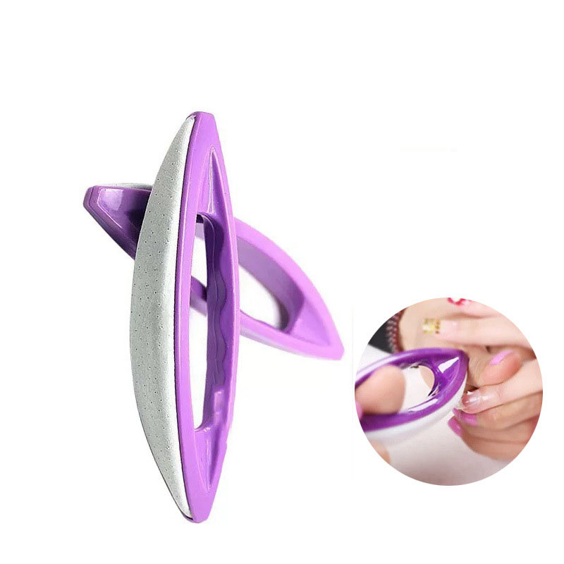 Nail File Titanium - Kuas Kuku Kulit Domba Ungu Terbaik,