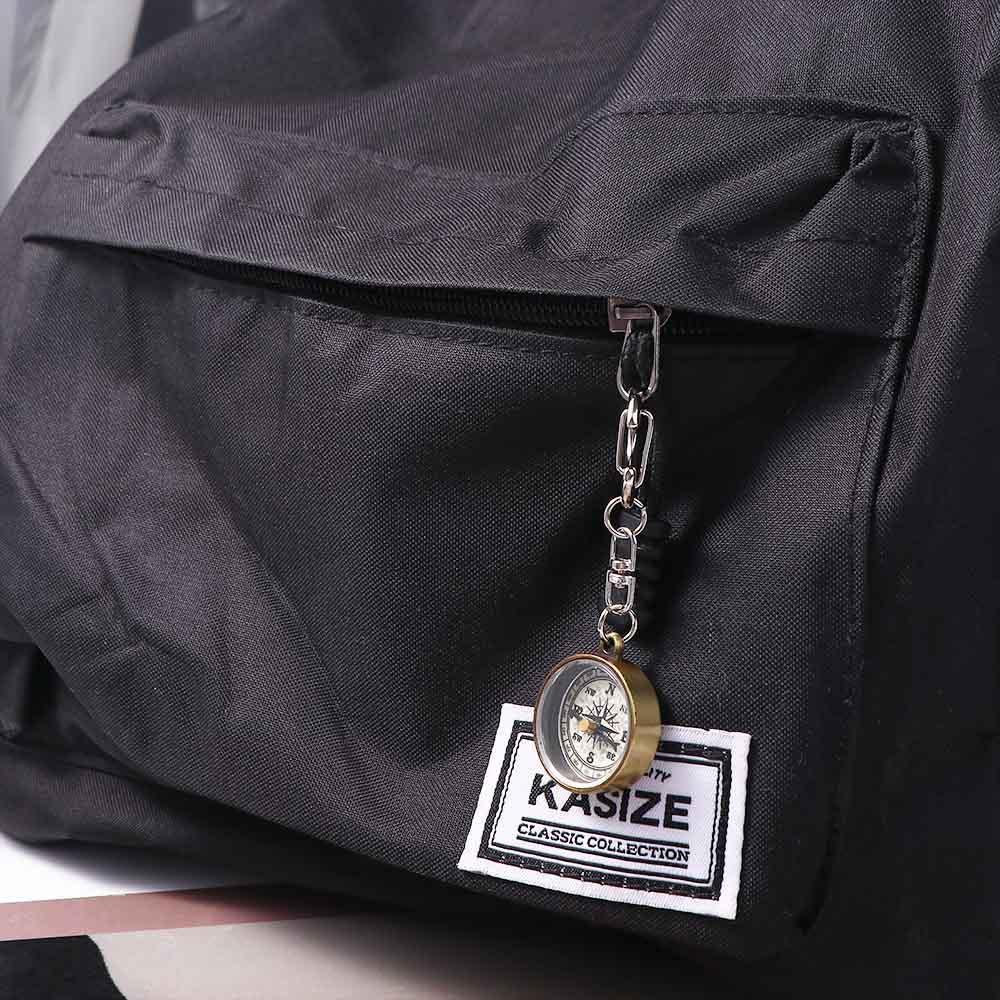 Alat Navigasi Warna Emas Gantu - Compass Keychain Mini ulasan dan harga