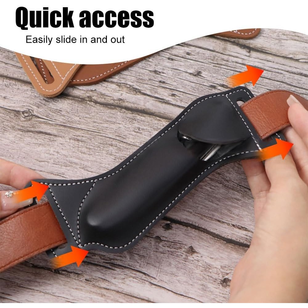 Sarung Pisau EDC Gantung Pingg - Edc Carry Belt Leather ulasan dan harga