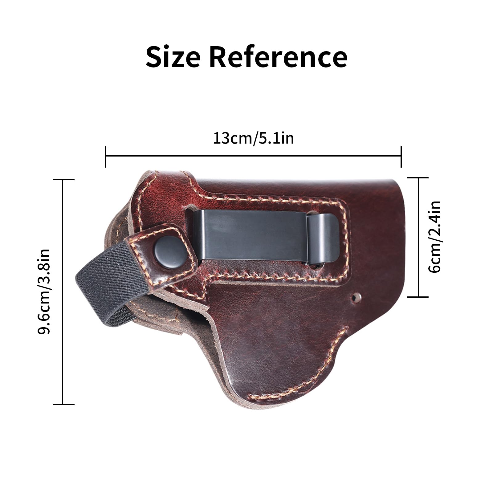 Sarung Glock Pembawa Tersembun - Edc Carry Belt Leather ulasan dan harga