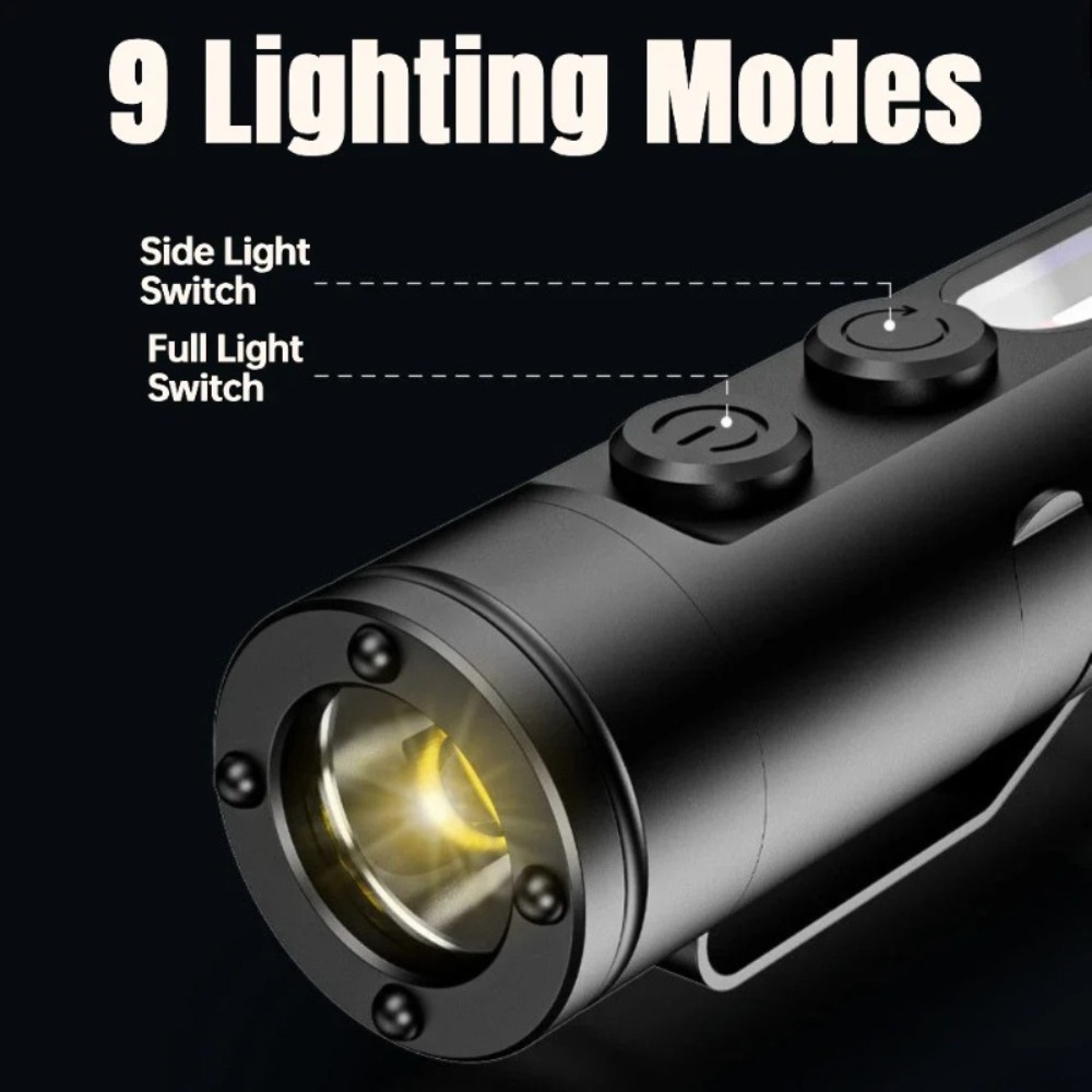 Senter Mini Outdoor Tipe C LED - Keychain Flashlight ulasan dan harga