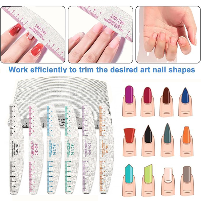 50/100 Buah Kikir Kuku Cetak A - Nail File Titanium ulasan dan harga