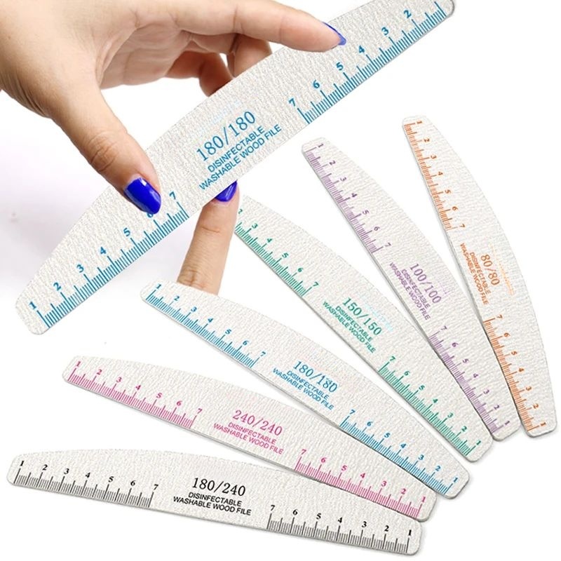 50/100 Buah Kikir Kuku Cetak A - Nail File Titanium ulasan dan harga
