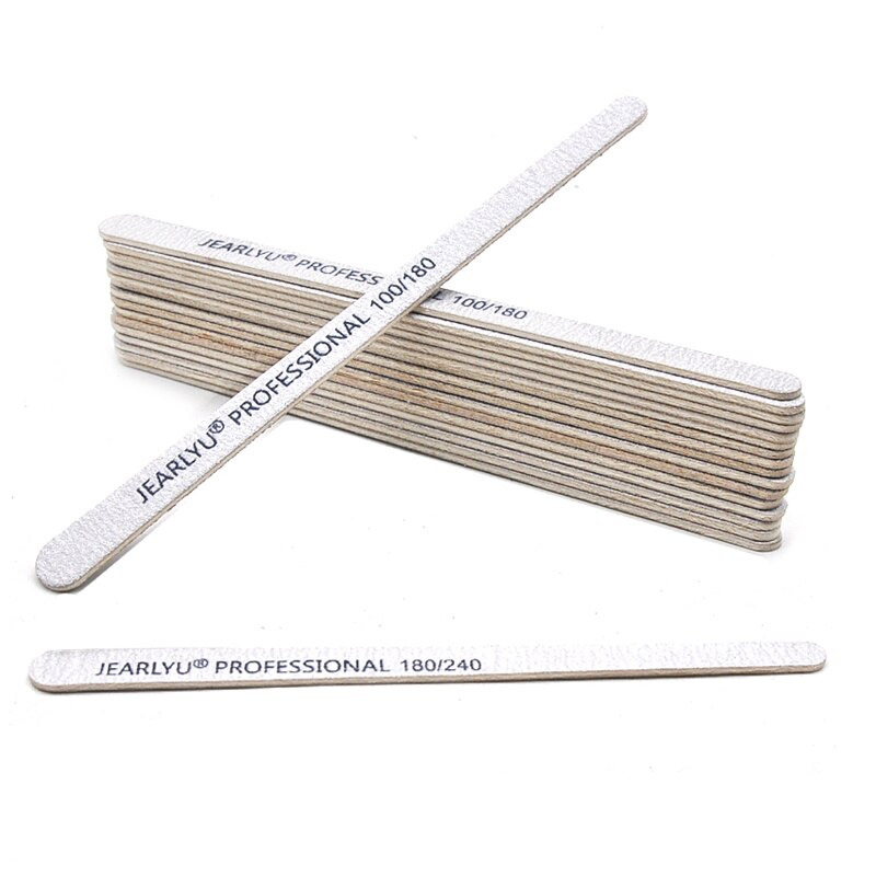 10 buah kikir kuku kayu tebal  - Nail File Titanium ulasan dan harga