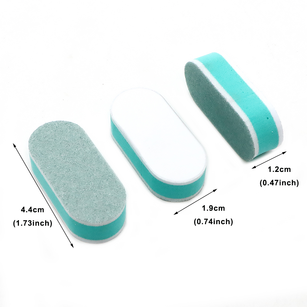 10/60/120 pcs Mini Nail Buffer - Nail File Titanium ulasan dan harga