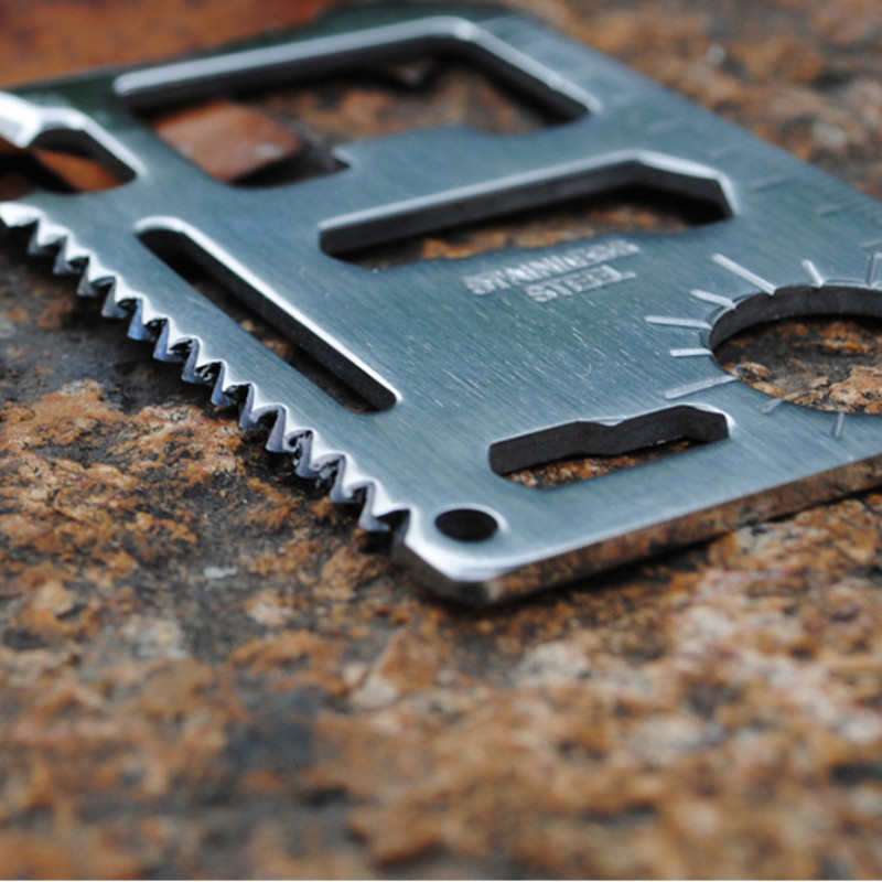 Alat saku kartu kredit 11 In 1 - Multitool Credit Card ulasan dan harga