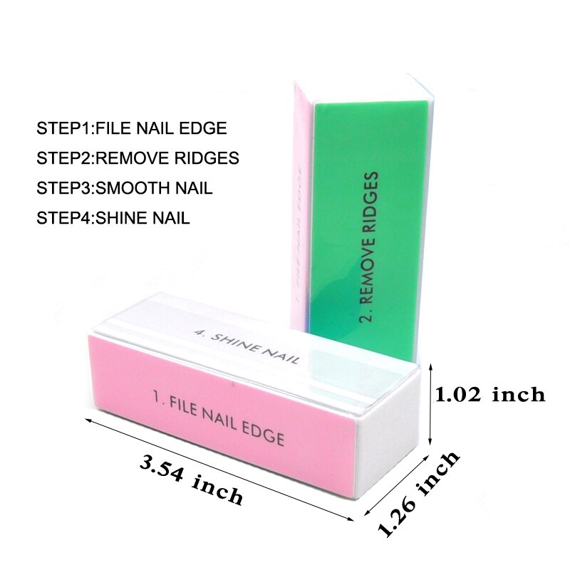 5 buah/lot blok penyangga kuku - Nail File Titanium ulasan dan harga