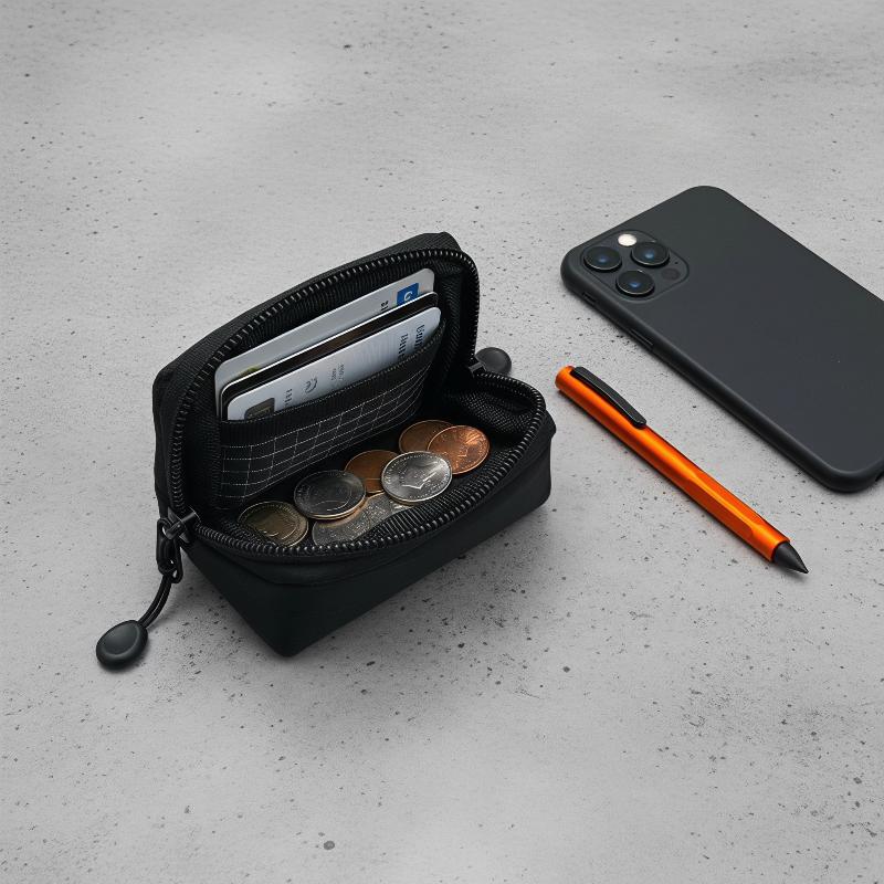 Kantong Poliester EDC Mini Dom - Edc Carry Coins ulasan dan harga