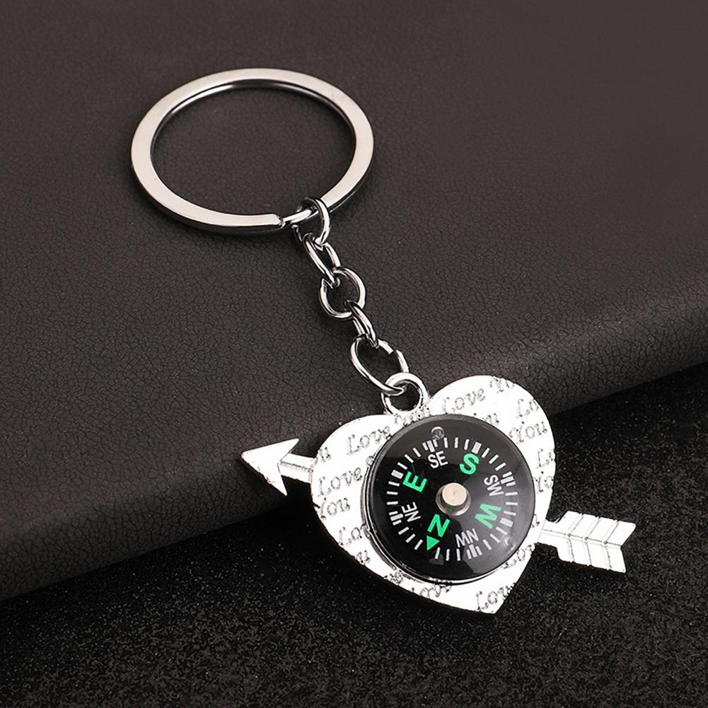 Gantungan Kunci Tekstur Mewah  - Compass Keychain Mini ulasan dan harga