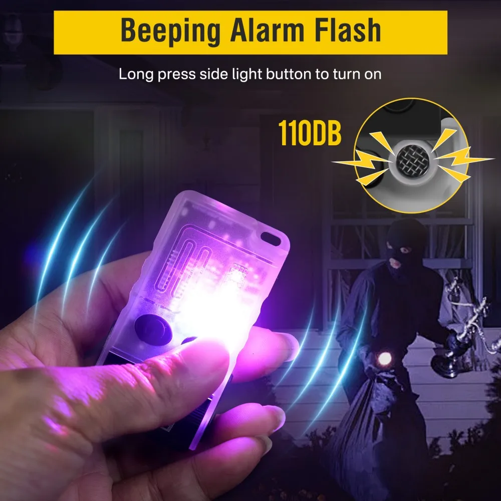BORUiT V20 Buzzer EDC LED Gant - Keychain Flashlight ulasan dan harga