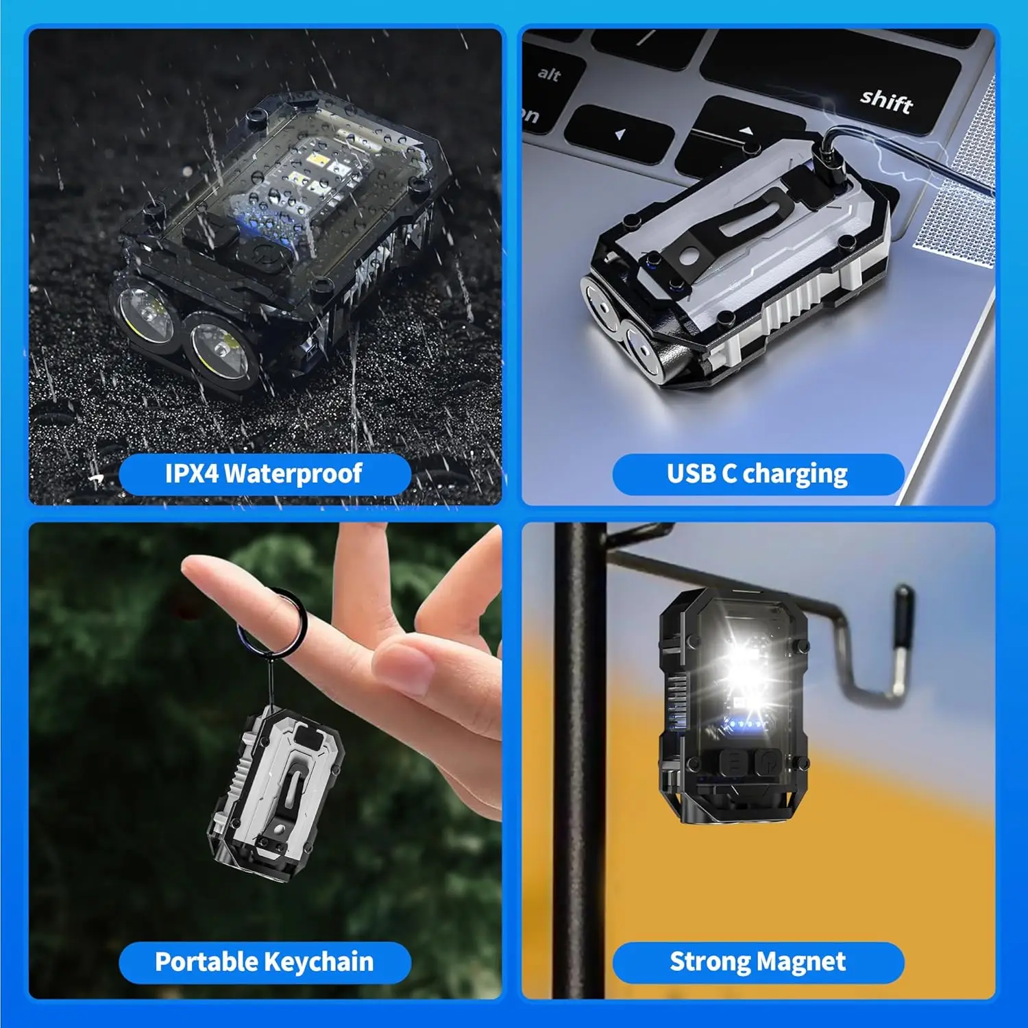 Senter Gantungan Kunci Mini CO - Keychain Flashlight ulasan dan harga
