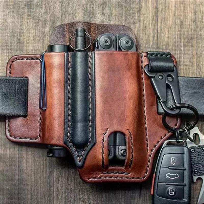 Sarung Multitool Taktis Kulit  - Edc Carry Belt Leather ulasan dan harga
