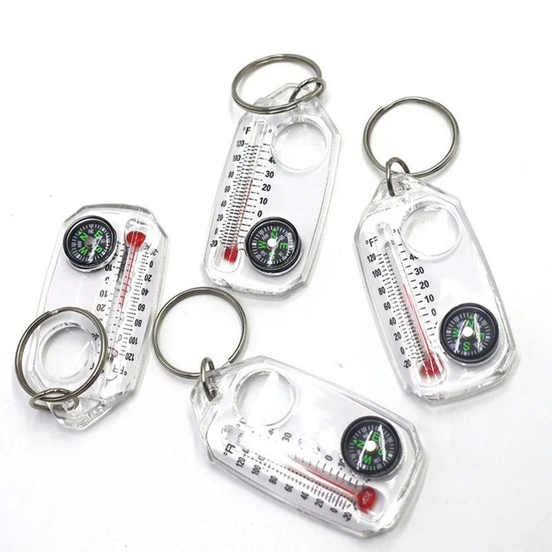 Kompas Gantungan Kunci 3 in 1  - Compass Keychain Mini ulasan dan harga