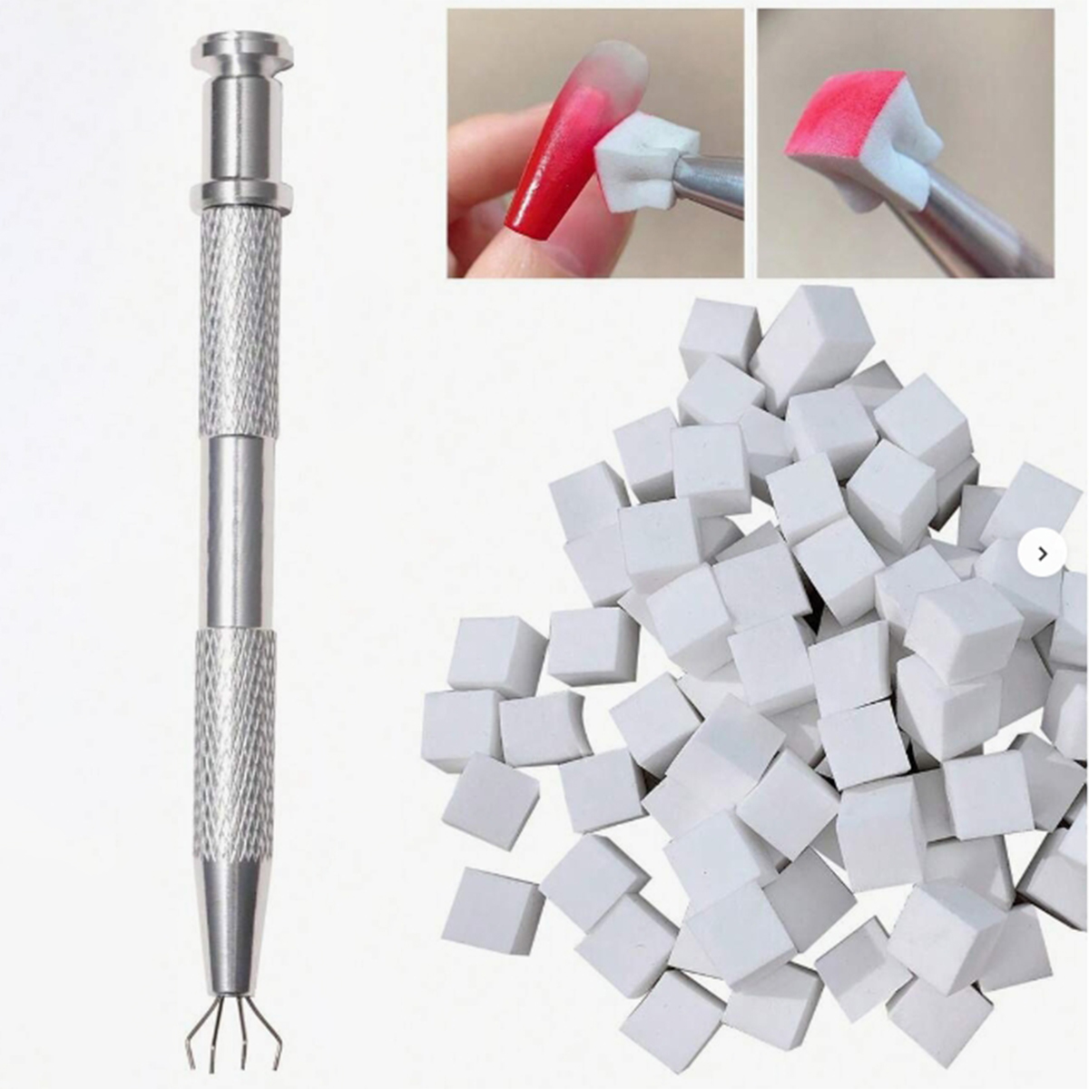 1set 100pcs Kapas Perawatan Ku - Nail File Titanium ulasan dan harga