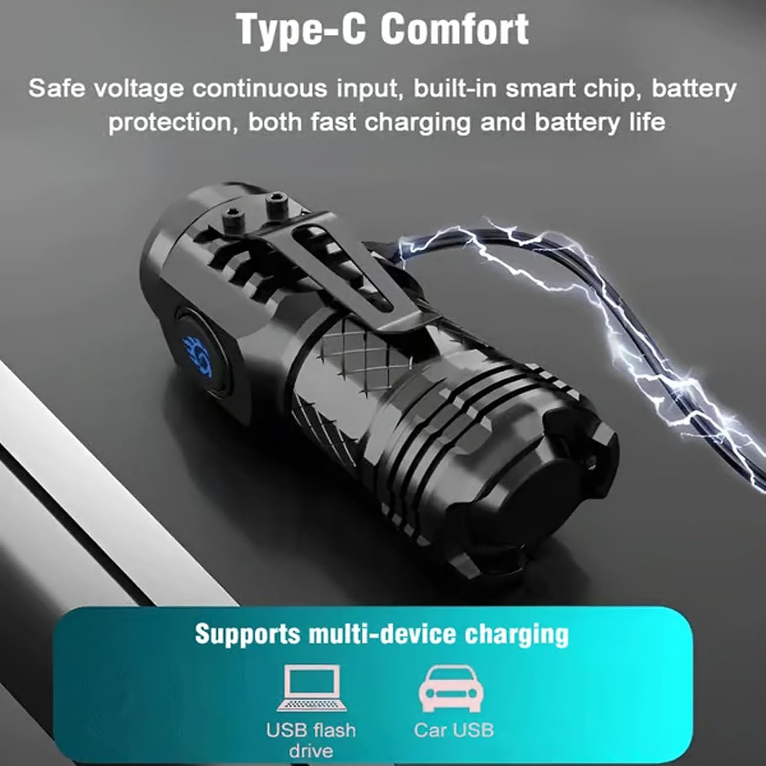 Senter Taktis Daya Tinggi 3LED - Keychain Flashlight ulasan dan harga